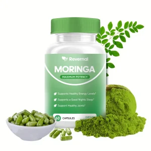 Quitmood Moringa Powder Capsules – 800mg Pure Moringa Superfood – Nutrient-Rich Antioxidant for Energy, Immunity & Vitality