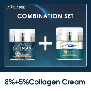 Collagen Face Cream with 8% Collagen, Hyaluronic Acid & Retinol – Anti-Aging, Anti-Wrinkle & Moisturizing Skincare – 50ml