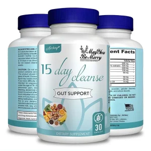 Gut & Colon Cleanse & Detox – 15 Day Quick Cleanser – Supports Weight Loss, Bloating Relief, Constipation & Energy Boost – 30 Capsules
