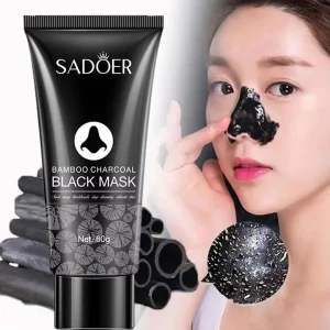 Blackhead Remover Peel-Off Mask – Bamboo Charcoal Pore Cleansing Face Mask for Acne, Oil Control & Blackhead Removal – 60g